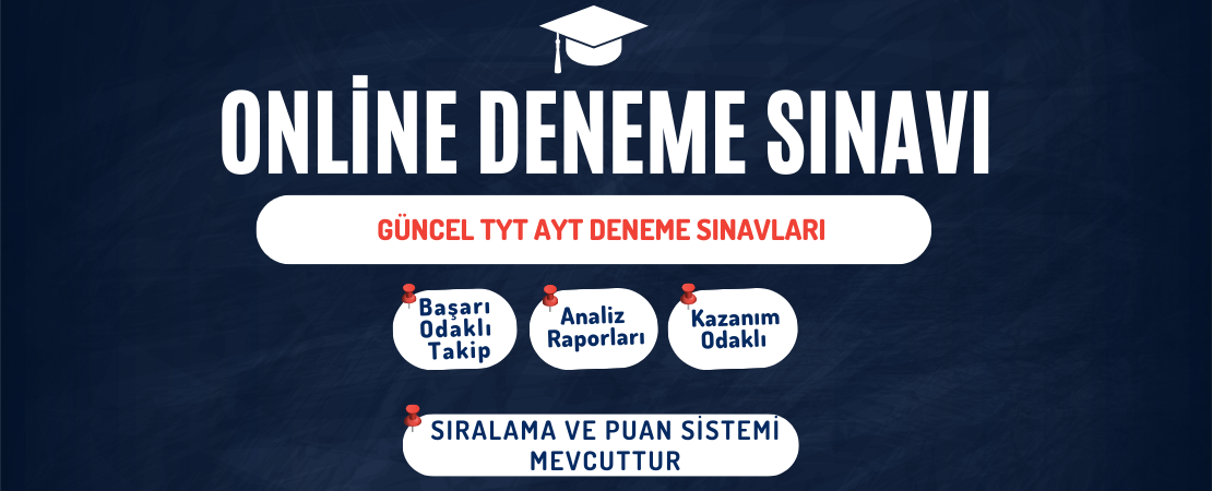 Yks Tyt Ayt Online Deneme Sınavı	